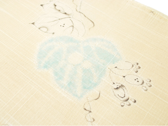 森健持作 辻ヶ花染め九寸名古屋帯(蔦唐草) | 商品紹介 | 染と織たかはし