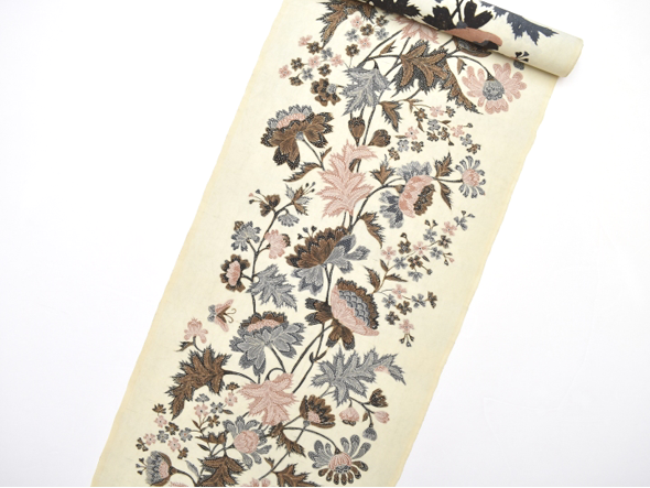 手描きジャワ更紗Reisia 九寸名古屋帯(平布・プカロンガンの蝶) | 商品