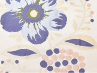 洛風林 九寸名古屋帯(キエフ花唐草・白色) | 商品紹介 | 染と織たかはし