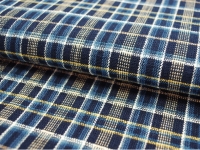 丹波布八寸名古屋帯(藍格子) | 商品紹介 | 染と織たかはし