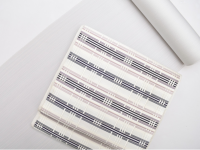 美術工芸啓 九寸名古屋帯(縞熨斗目・淡胡粉色) | 商品紹介 | 染と織